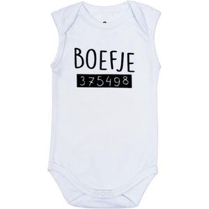 Fun2Wear boefje romper wit - Maat 50/56