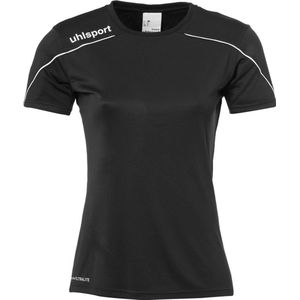 Uhlsport Stream 22 Shirt Korte Mouw Dames - Zwart / Wit | Maat: XXL