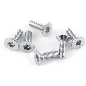 50 stuks M4 roestvrijstalen pan hoofd schroeven met ster aandrijving - 12 mm .