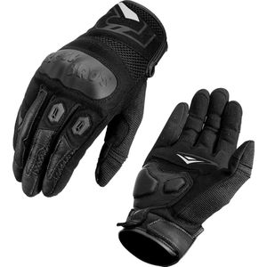 ROCKBROS Motorhandschoenen Touchscreen-handschoenen Motorfiets, Tactische handschoenen met gewatteerde Ademend voor mannen en vrouwen, Motorrijden, Fietsen Maat L