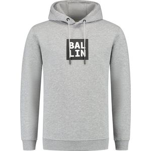 Ballin Amsterdam - Heren Regular fit Sweaters Hoodie LS - Grey - Maat M