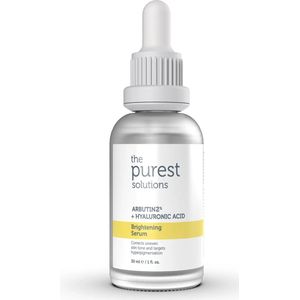 The Purest Solutions Arbutin 2% + Hyaluronic Acid Brightening Serum | Vegan | Hyaluronzuur | Acne | Huidveroudering | Pigmentvlekken | Zonnevlekken | Zwangerschapsvlekken | Ouderdomsvlekken