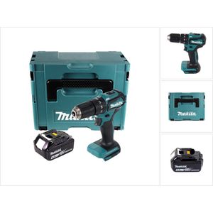 Makita DHP 483 G1J accu klopboormachine 18 V 40 Nm + 1x accu 6.0 Ah + Makpac - zonder lader
