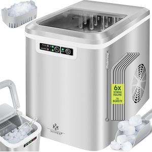 IJsblokjesmachine Roestvrijstaal - 12 kg IJs in 24 uur - Snelle en Eenvoudige IJsproductie