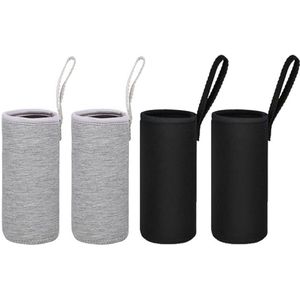 Geïsoleerde flessenhoes - 4 stuks - neopreen - thermisch