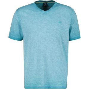 Lerros T-shirt V Hals Shirt Vervaagd Gemeleerd 2343150 418 Mannen Maat - L