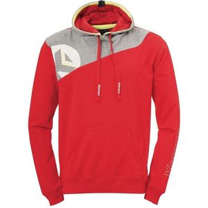 Kempa Core 2.0 Hoody Kind Rood-Donker Grijs Melange Maat 152