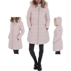 Ature winterjas pink roze goud S