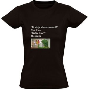 Theequila Dames T-shirt - alcohol - tequila - thee - grappig - humor