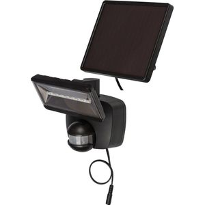 Brennenstuhl Solar LED-lamp SOL 800 / LED-spot voor buitengebruik met bewegingsmelder en zonnepaneel (IP44, incl batterij, hoogwaardige merk-LED's, 400lm) zwart