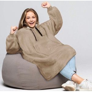 Kinder Oversized Sherpa Fleece Deken / Trui - Oversized Kinder Deken / Sweatshirt – Kinder Sherpa Fleece Deken / Trui - Oversized Deken - Deken / Trui met Capuchon - Warme fleece Deken / Trui - Sherpa Fleece Oversized Deken / Trui