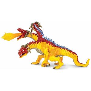 Safari Speelfiguur Vuurdraak Junior 13 X 12 Cm Geel/rood