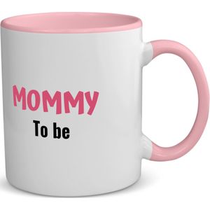 Akyol - mommy to be koffiemok - theemok - roze - Mama - beste moeder - moeder cadeautjes - moederdag - verjaardagscadeau - verjaardag - cadeau - geschenk - kado - gift - moeder artikelen - 350 ML inhoud