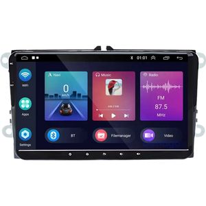 Carplay autoradio voor Volkswagen | Golf | Polo | Amarok | Caddy | Passat | Touran | Tiguan | Transporter | 2003 t/m 2019 | Android 13 | Draadloos Apple Carplay & Android Auto | 2GB + 64GB | Denago | Bluetooth & Wifi