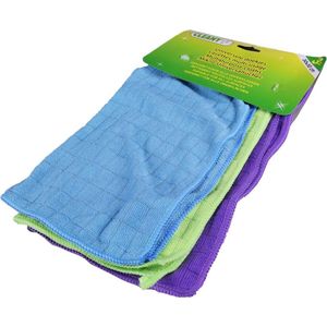 Universele doekjes -  3 stuk per set - 30 x 30 cm - doek - kuis doek- microvezeldoekjes  - geschikt voor alle oppervlakken