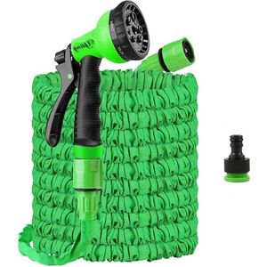 Uitbreidbare tuinslang - flexibele waterslang 15 meter met spuitpijp