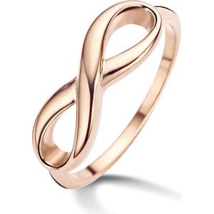 Silventi 983200110 56 Stalen Ring - Infinity - Rosékleurig
