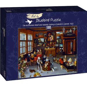 Bluebird puzzel Hieronymus Francken Iicirca - The Archdukes Albert and Isabella Visiting a Collector's Cabinet, 1623 - 1000 stukjes.