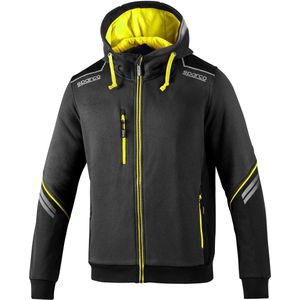 Sparco Tech Hooded Full Zip Sweatshirt | black-orange / 2xl | Vests | 02414NRAF5XXL