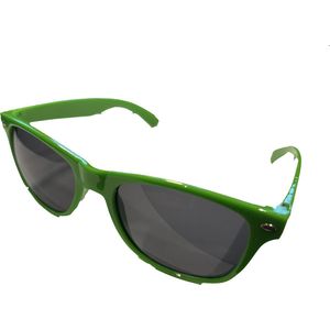 Nerd bril groen met zwart glas