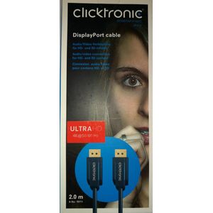 Displayport Cable 2M Clicktronic UltraHD(4K)