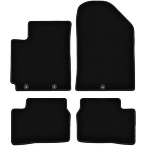 BASIC zwarte veloursmatten voor: Kia Picanto II JE hatchback (2011-2017)