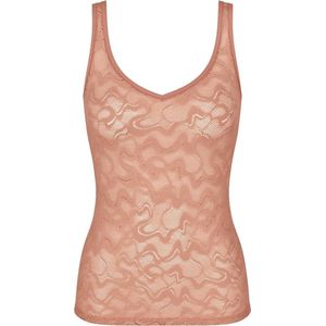 Sloggi Women GO Allround Lace Shirt 01 (1-pack) - dames singlet - beige - Maat: One size