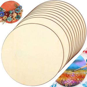 12 stuks natuurlijke houten schijven houten schijven 30 cm diameter natuurlijk houten paneel rond voor het schilderen van onbehandeld hout 2 mm dikke houten cirkels voor onderzetters houtambachten pyrografie deurborden