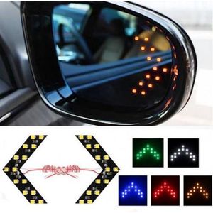 Auto spiegel Led richtingaanwijzer Blauw