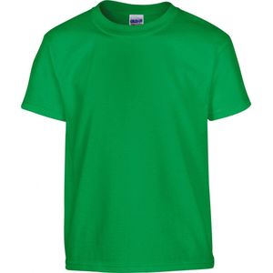 T-shirt Kind 5/6 years (S) Gildan Ronde hals Korte mouw Irish Green 100% Katoen