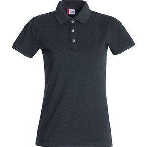 Clique Stretch Premium Polo Women 028241 - Antraciet Melange - S