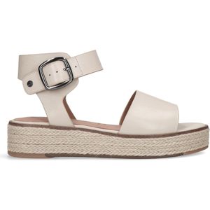 No Stress - Dames - Off white leren sandalen - Maat 37