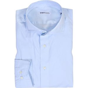 SHIRTBIRD | Seagull | Overhemd | Licht Blauw | Poplin Stretch | 97% Katoen, 3% Elastaan | Strijkvriendelijk | Parelmoer Knopen | premium Shirts | Maat 41
