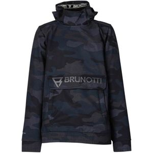 Brunotti Cranemory-AO Jongens Anorak Softshell Jas| Camouflage Grijs - Zwart - 128