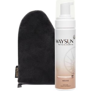 Waysun® Zelfbruiner - Mediterranean - Zelfbruiner handschoen - Bruinen zonder zon - Zelfbruiner gezicht - Self tan - 200ml