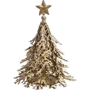 PTMD  christmas tulsa kerstboom ijzer goud met ster