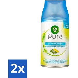 Air Wick Freshmatic - Luchtverfrisser Navulling - Pure Essentiële Oliën Verfrissend - 250ml - Voordeelverpakking - 2 stuks