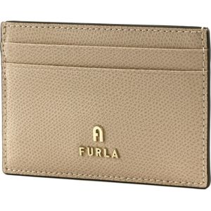 FURLA Leren Kaarthouder Camelia Card Case Ballerina i Beige