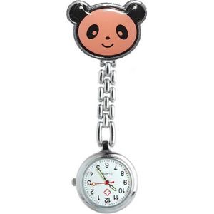 Fako® - Verpleegstershorloge - Zusterhorloge - Verpleegster Horloge - Panda - Roze