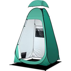Camping Toilettent Douchetent Pop-up Veranderende Tent Privacy Toilet Kleedkamer Opbergtent Mobiele Outdoor Toilettent voor Camping & Strand, met Draagtas (UV 50+)
