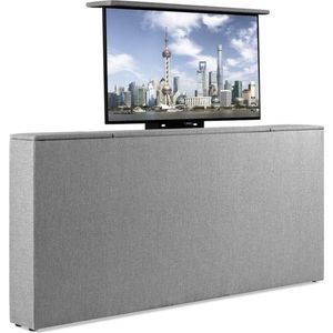 Bedonderdeel - Sweet Sleep TV-Lift meubel Voetbord - Max. 43 inch TV - 200 breed x85x21 - Grijs