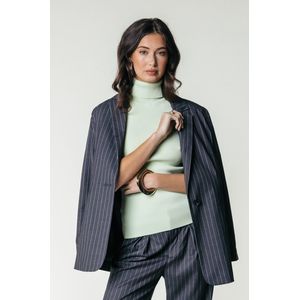 Colourful Rebel Mimmi Pinstripe Single Breasted Blazer- L
