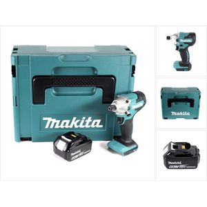Makita DTD 156 G1J accu slagmoersleutel 18V 155Nm + 1x oplaadbare accu 6.0Ah + Makpac - zonder oplader