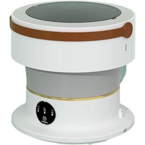 Collox Opvouwbare Wasmachine - Draagbare wasmachine - 6,5 L - Met handig afvoermandje - 28 x 29 cm - Grijs