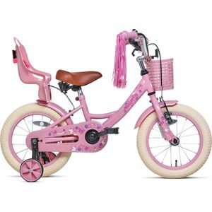 Nogan Butterfly - Kinderfiets - Meisjesfiets - 14 inch - Roze
