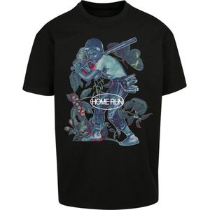 Mister Tee - Home Run Oversize Heren T-shirt - XS - Zwart