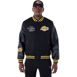 New Era - LA Lakers - NBA Patch Black Varsity Jacket