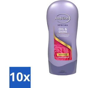 Andrélon - Oil & Shine - Conditioner - Voedend & Glanzend - 300 ml - Bulkverpakking - 10 stuks