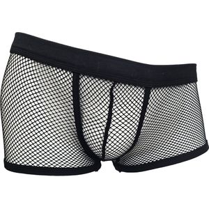 BamBella® Boxer short kant voor mannen - XL - doorzichtig Erotische Sexy Lingerie Heren - Zwart mannen ondergoed slip