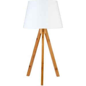 Bamboe Tripod bedlampje 38cm - wit - Overig - wit - SILUMEN
